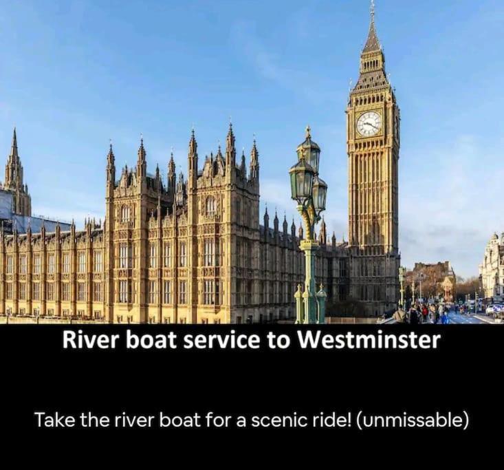 Snuggle Inn - Riverside Apartments - Views Over Looking London River Thames, Close To O2 Arena, London Excel, London City Airport, Thames Clipper- River Boat Service, Woolwich Ferry, Onsite Parking, Twin Room Option Available מראה חיצוני תמונה